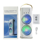 پنکه مه پاش رومیزی شارژی دوقلو مدل Double-ended Spray Fan